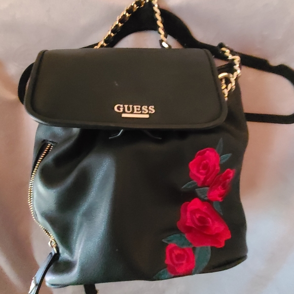 guess rose backpack